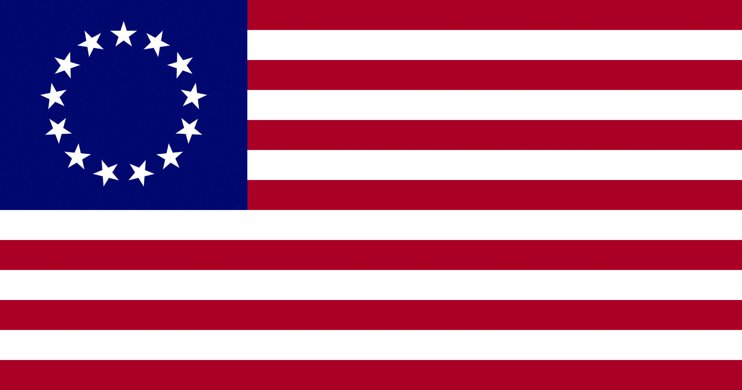 독립 당시 미국의 국기